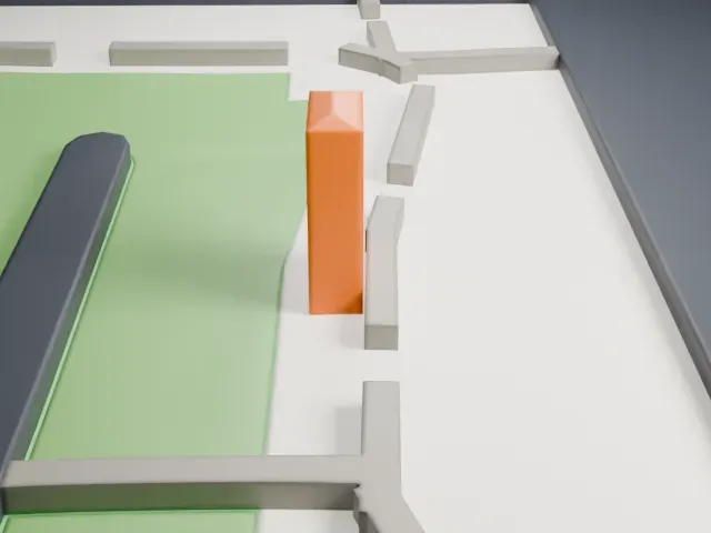 Niels Petersen House model, West view
