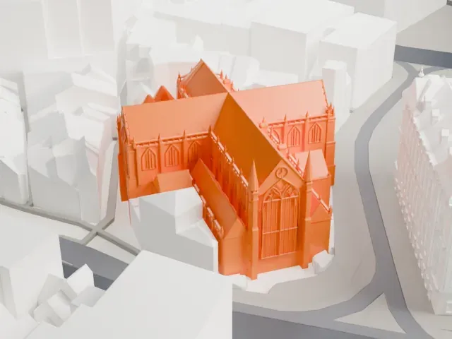 Nieuwe Kerk, Amsterdam model, West view