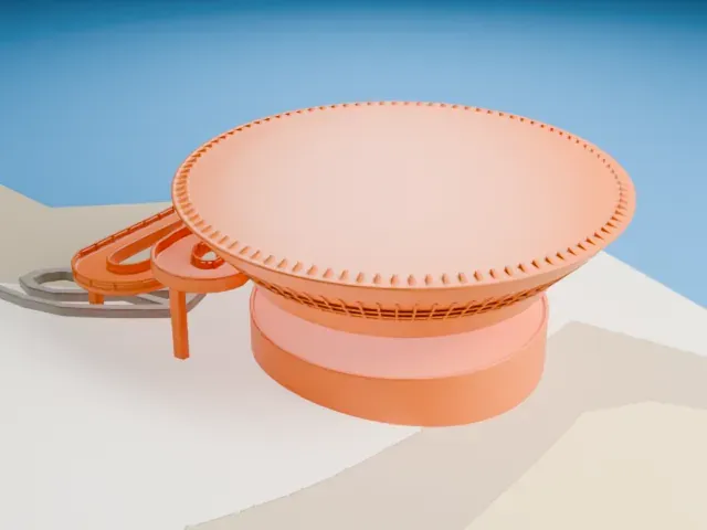 Niterói Contemporary Art Museum model, West view