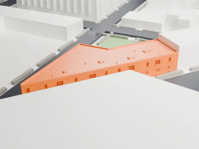 Noguchi Museum model, North view