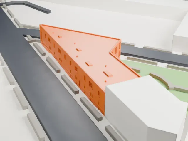Noguchi Museum model, West view