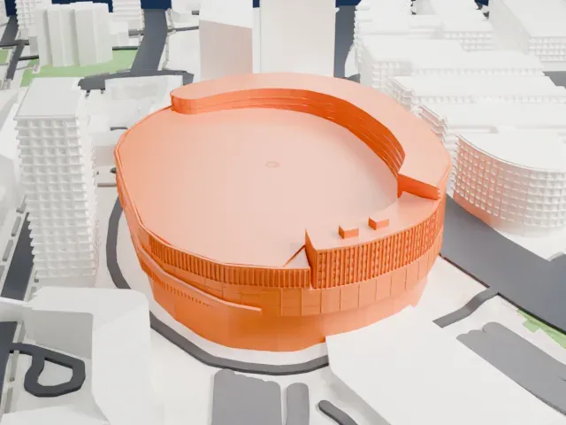 Nokia Arena (Tampere) model, South view