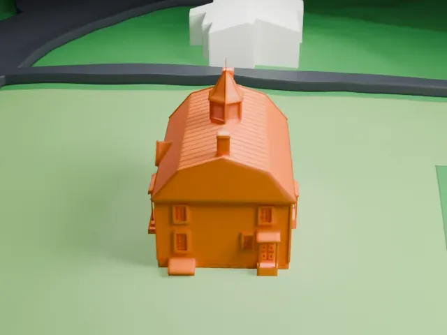 North Salem Town Hall model, East view