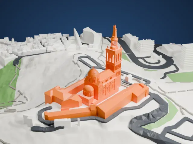 Notre-Dame de la Garde model, East view