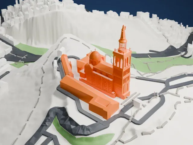 Notre-Dame de la Garde model, North view