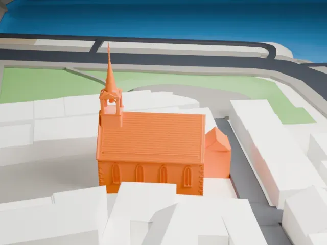 Notre-Dame-des-Victoires Church model, West view