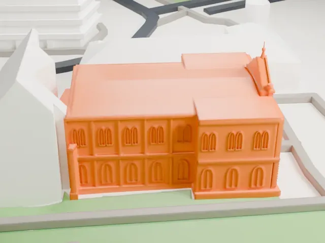 Nożyk Synagogue model, North view