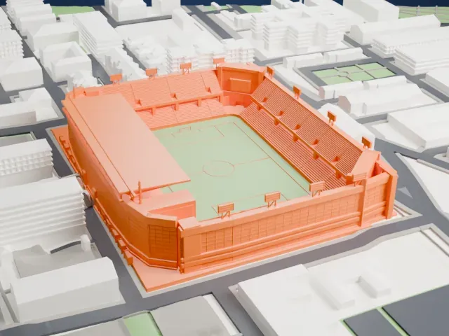 Nuevo Mirandilla model, South view