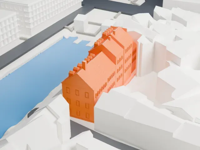 Nyhavn model, East view