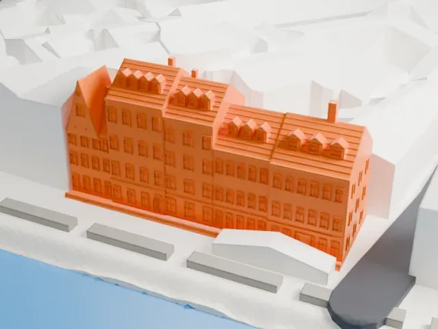 Nyhavn model, South view
