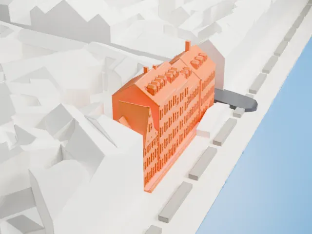 Nyhavn model, West view