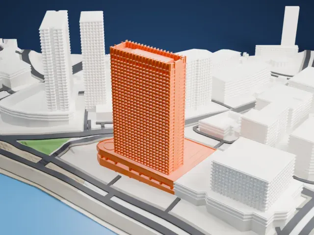 Oberoi Trident model, West view