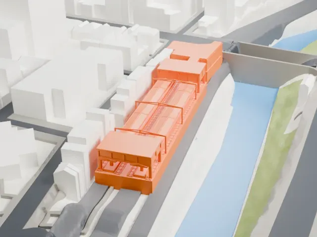 Ochanomizu Station model, East view