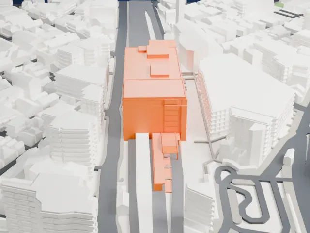 Ogikubo Station model, East view
