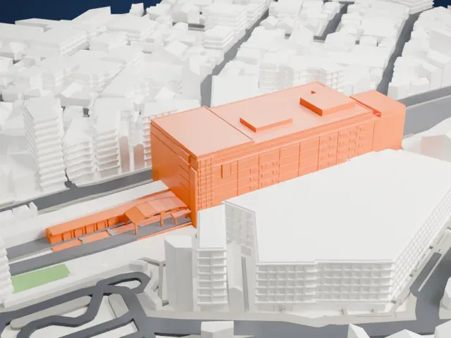 Ogikubo Station model, North view