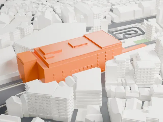 Ogikubo Station model, South view