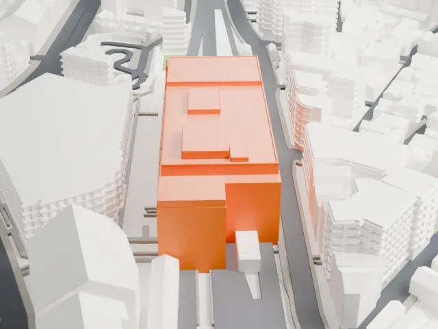 Ogikubo Station model, West view