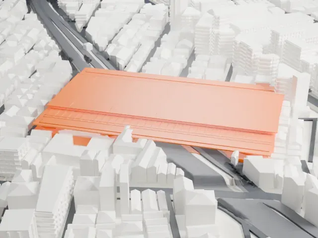 Ōkubo Station (Tokyo) model, North view