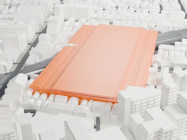 Ōkubo Station (Tokyo) model, West view