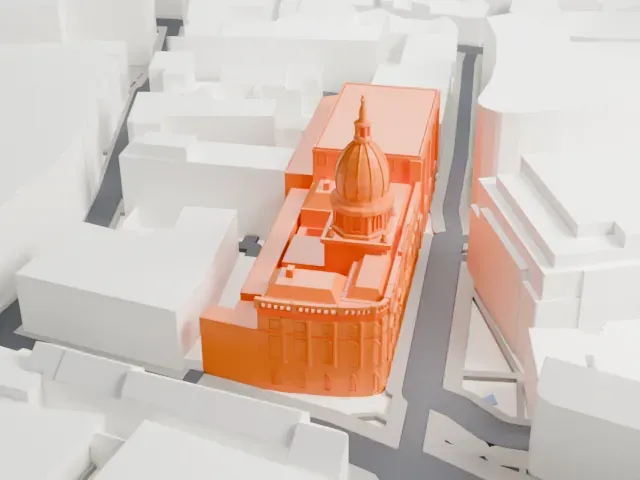 Old Bailey model, North view