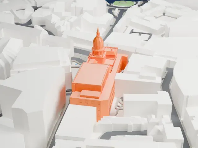 Old Bailey model, South view