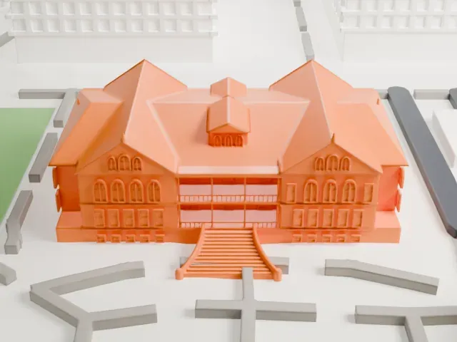 Old Main (ASU) model, North view