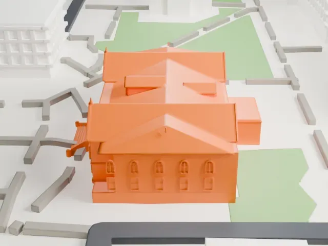 Old Main (ASU) model, West view
