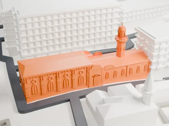 Old Mosque, Moscow model, East view