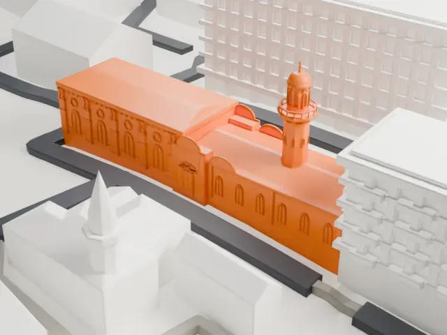 Old Mosque, Moscow model, North view