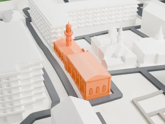 Old Mosque, Moscow model, South view