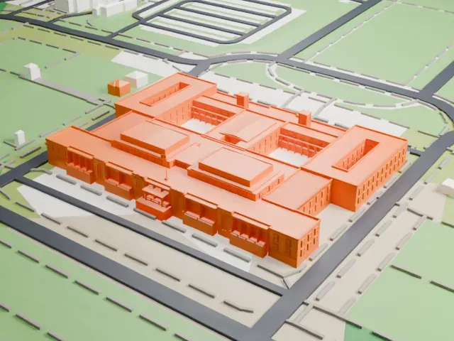 Old Parliament House, Canberra model, North view