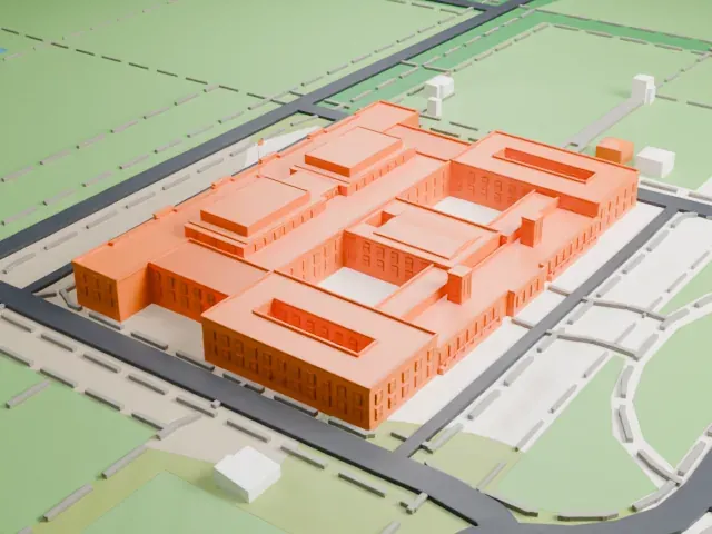 Old Parliament House, Canberra model, West view