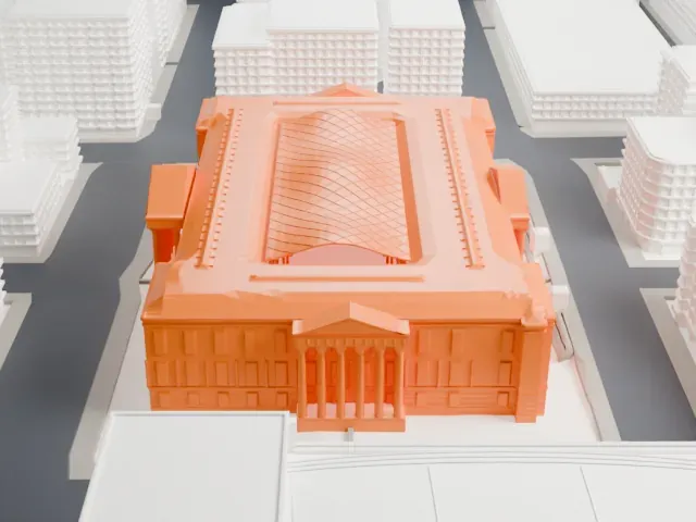 Old Patent Office Building model, East view