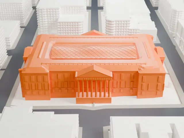 Old Patent Office Building model, South view