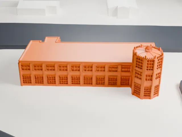 Old Port Columbus Terminal model, North view