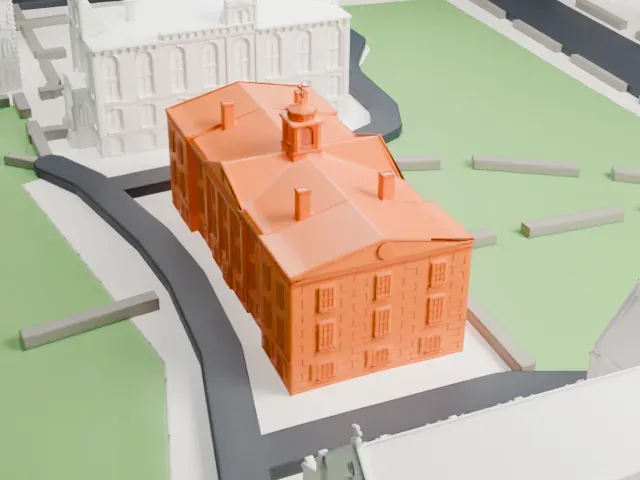 Old Queens model, East view