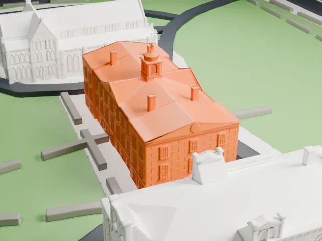 Old Queens model, West view