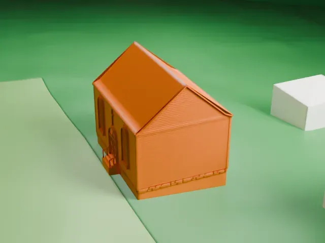 Old St. Peter's Church, Van Cortlandtville model, East view