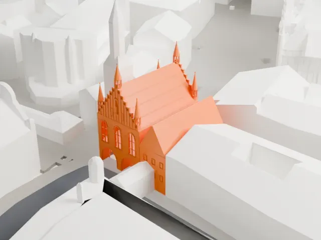 Old Town Hall, Munich model, East view