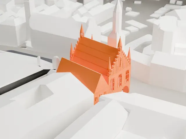 Old Town Hall, Munich model, North view