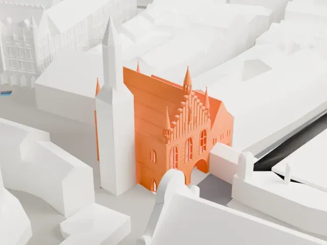 Old Town Hall, Munich model, South view