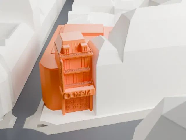 Olympia (Paris) model, South view