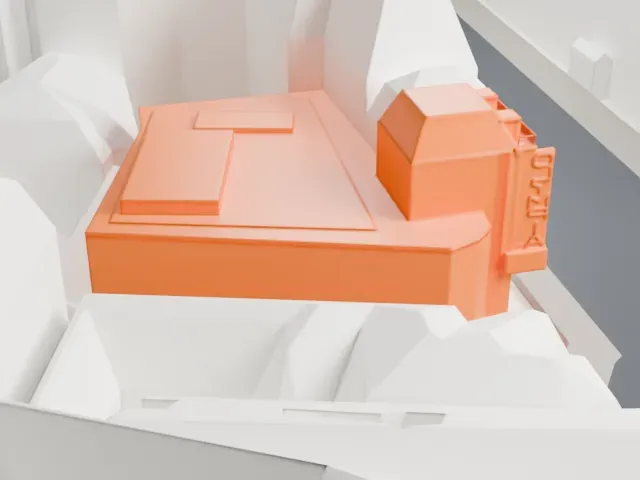 Olympia (Paris) model, West view