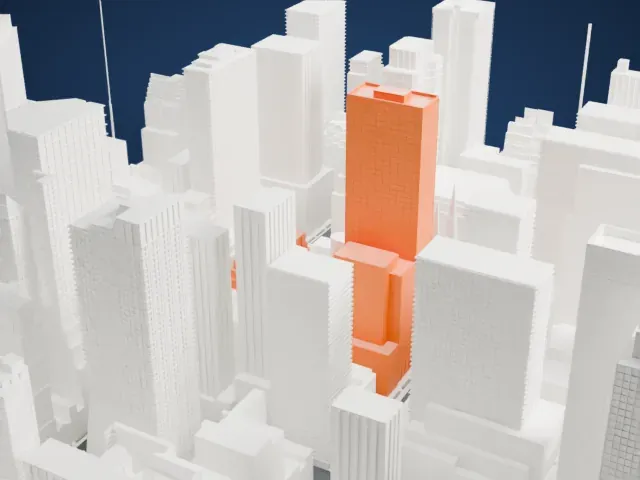 Olympic Tower model, North view