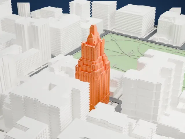 One Fifth Avenue model, North view