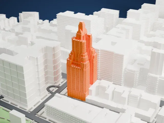One Fifth Avenue model, South view