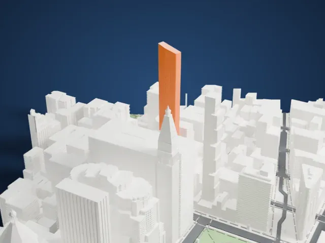 One Madison model, North view