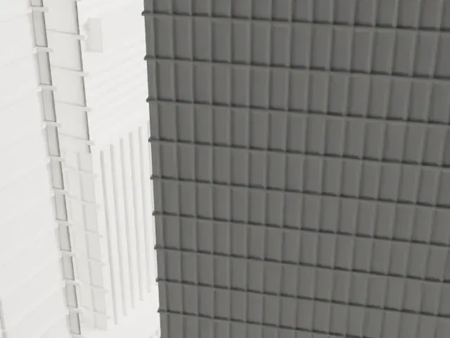 One North End Avenue model, East view