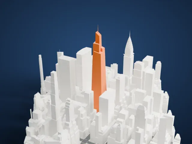 One Vanderbilt model, West view