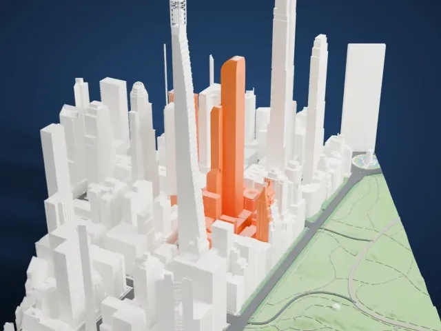 One57 model, East view